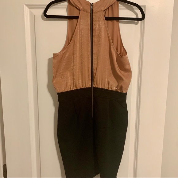 NWT Halter Bodycon Midi Dress w/ Beaded Collar - Picture 7 of 9